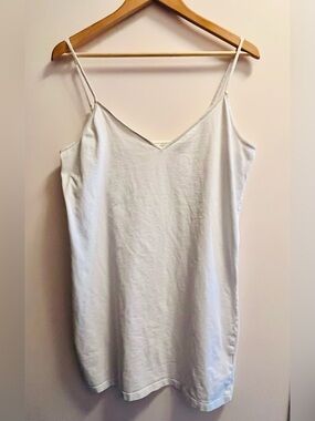 H&M White V-Neck Slip Camisole • XL